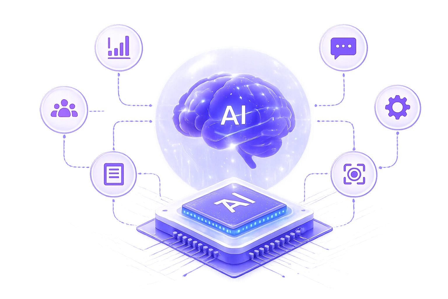 AI Solutions 3D Illustration