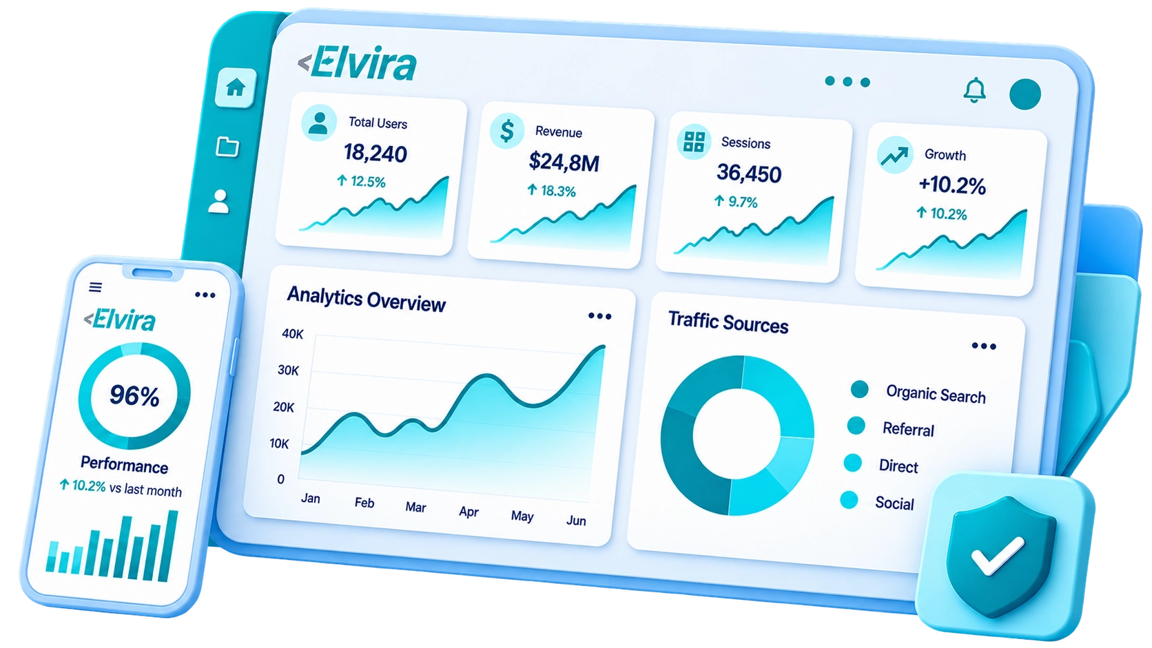 Enterprise Web Development Illustration
