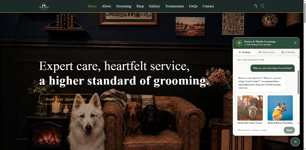 Tartan & Thistle <span>Headless Shopify Hydrogen with AI Pet Concierge</span>
