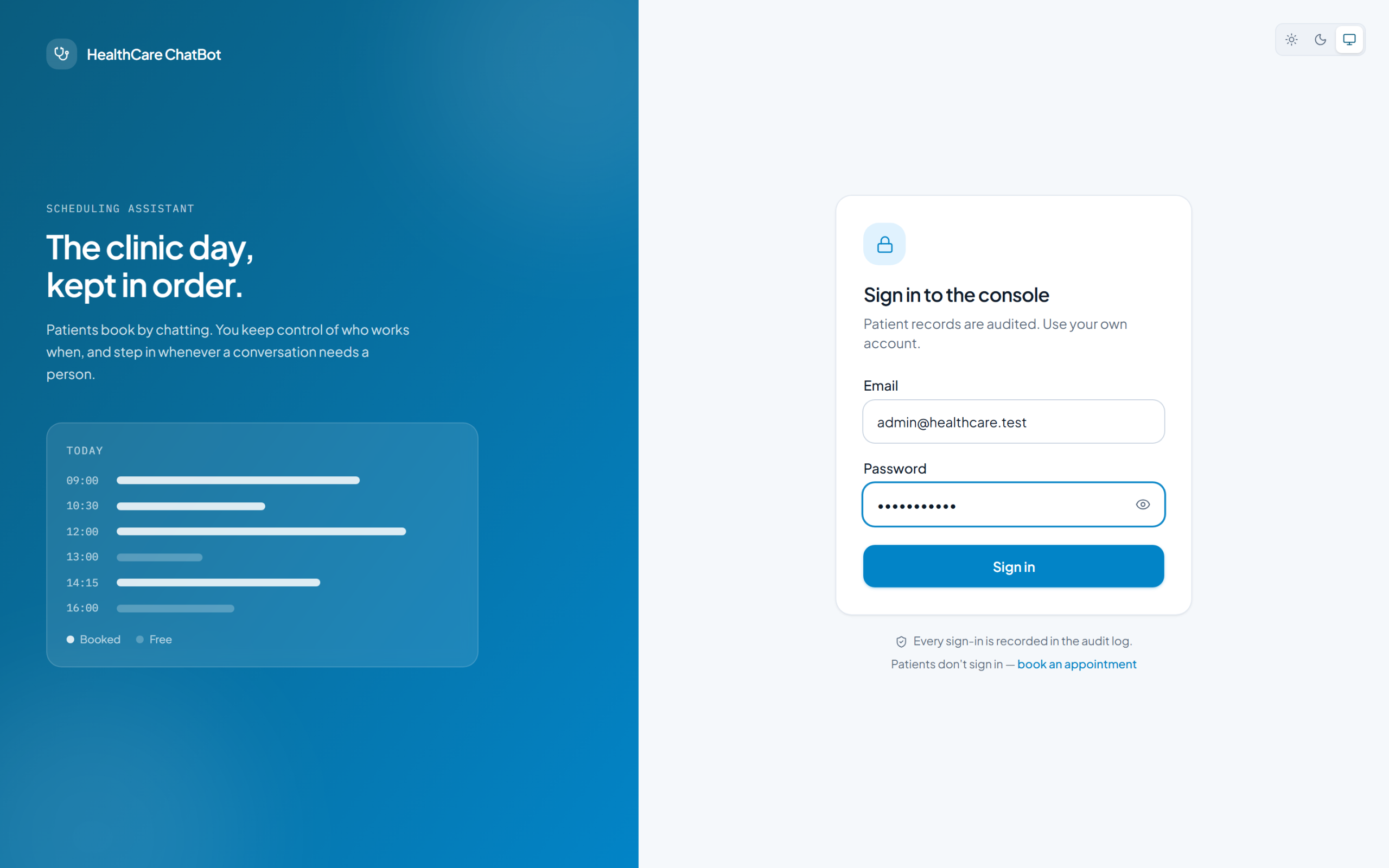 HealthCare AI Chatbot & Clinical Appointment Platform <span>with Autonomous Triage & Scheduling</span>