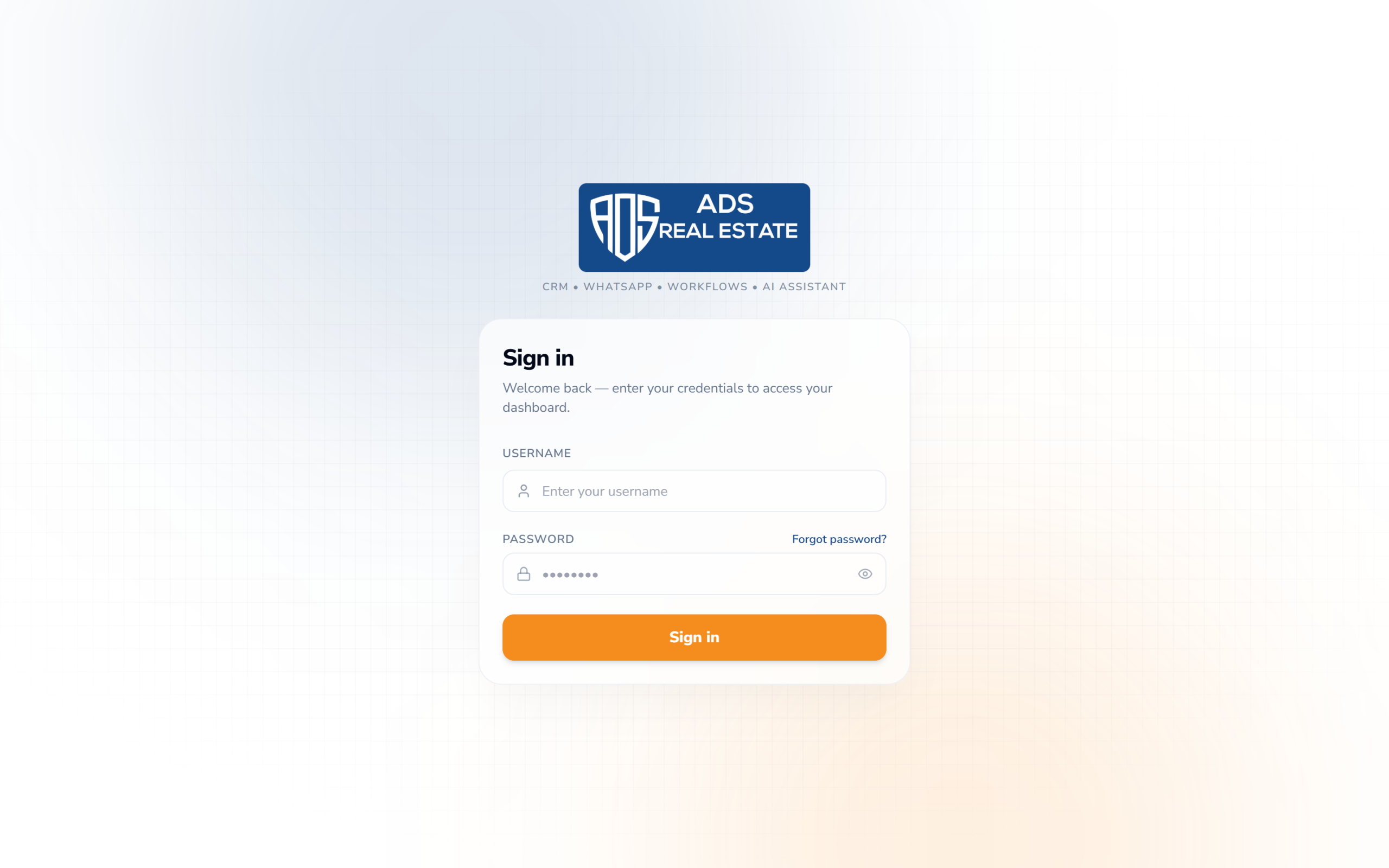 ADS Real Estate Platform <span>with Autonomous AI & WhatsApp Workflows</span>