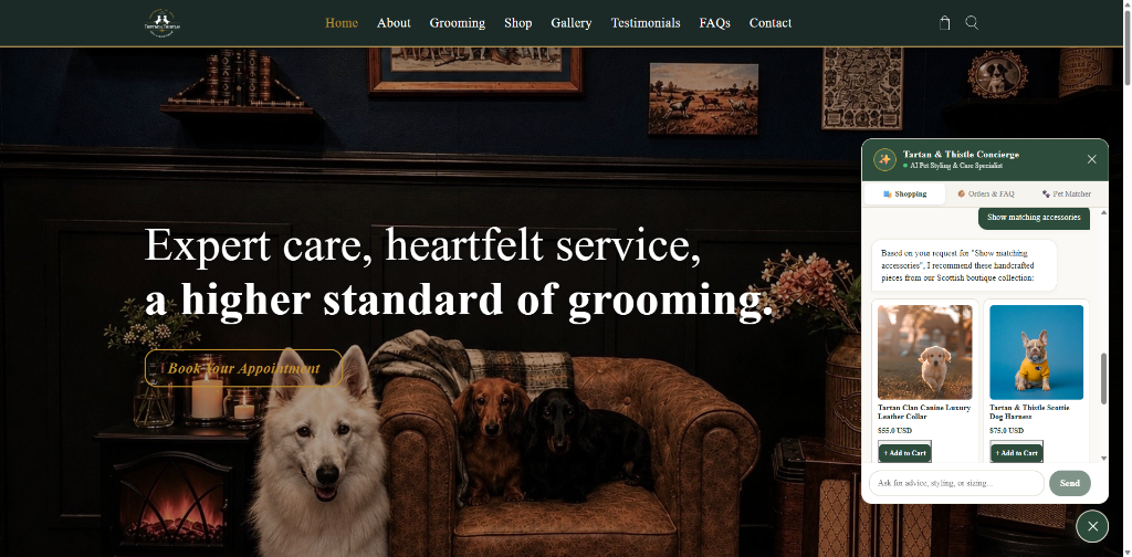 Tartan & Thistle <span>Headless Shopify Hydrogen with AI Pet Concierge</span>