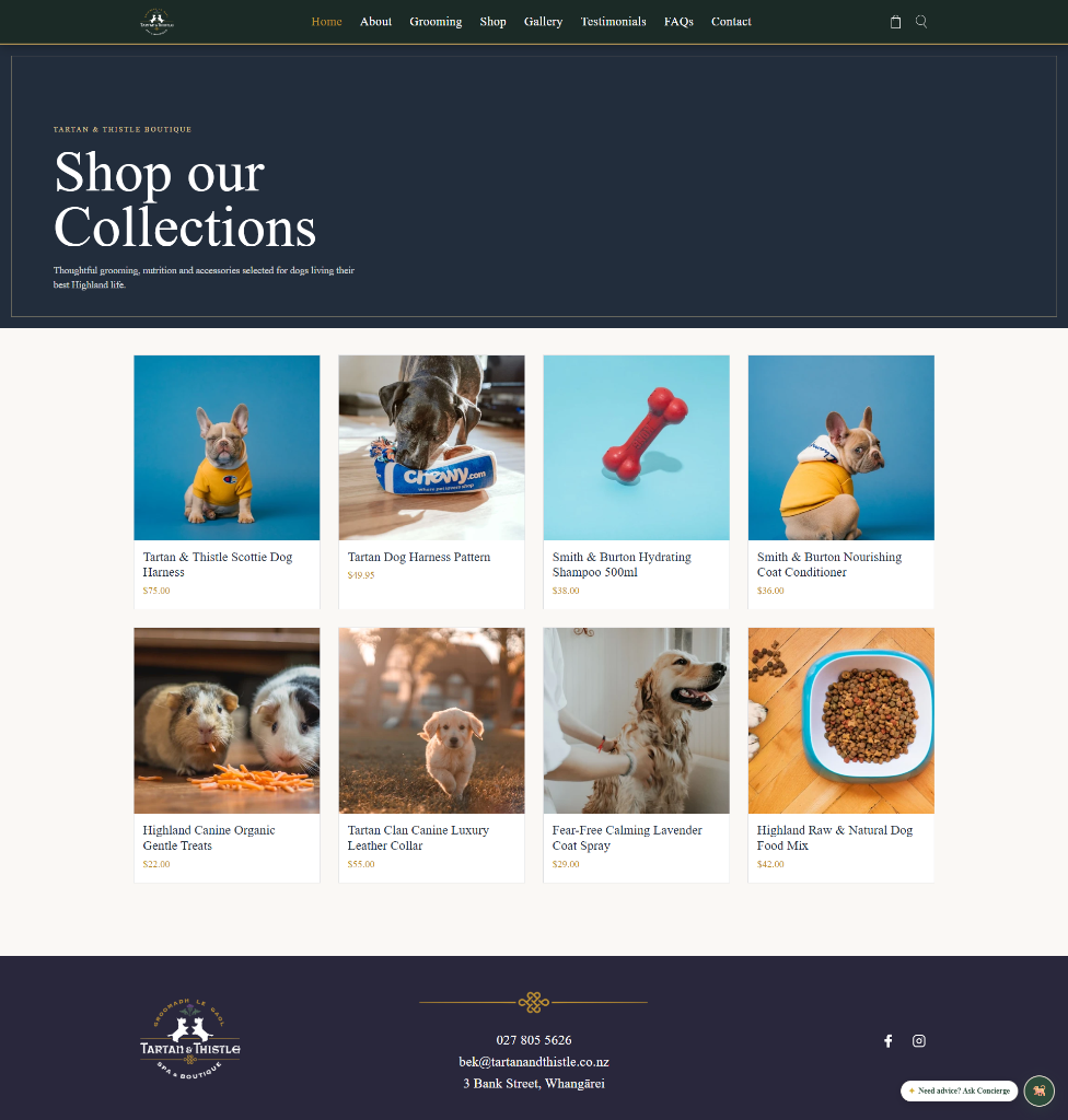 Tartan & Thistle <span>Headless Shopify Hydrogen with AI Pet Concierge</span>