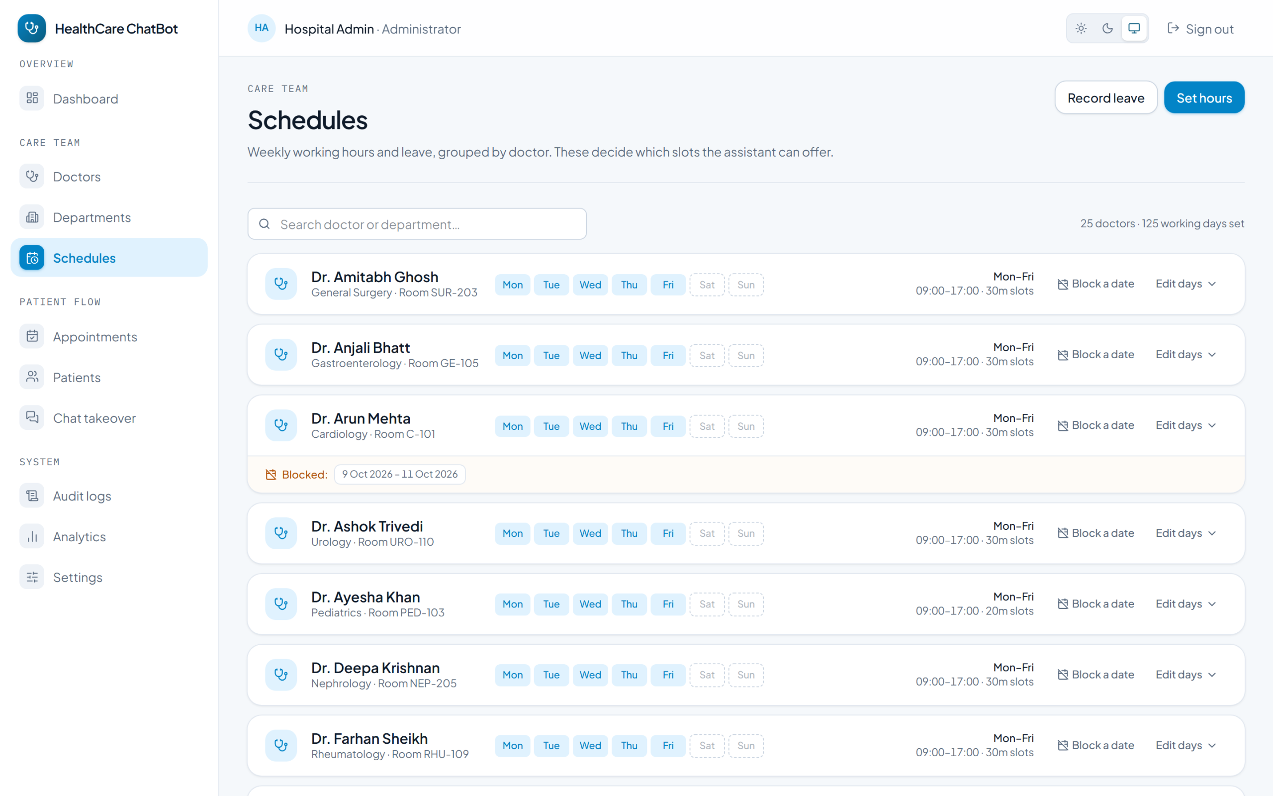 HealthCare AI Chatbot & Clinical Appointment Platform <span>with Autonomous Triage & Scheduling</span>