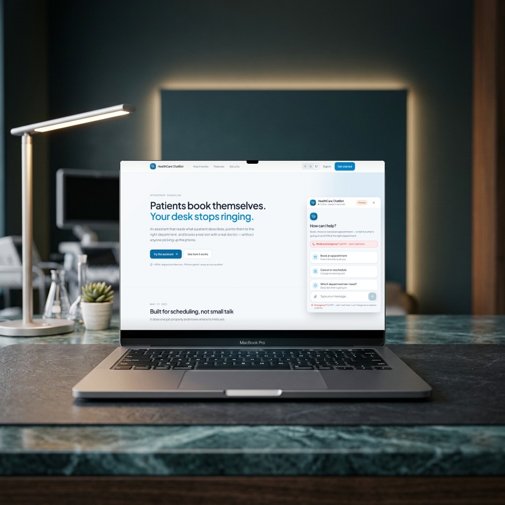 HealthCare AI Chatbot & Clinical Appointment Platform