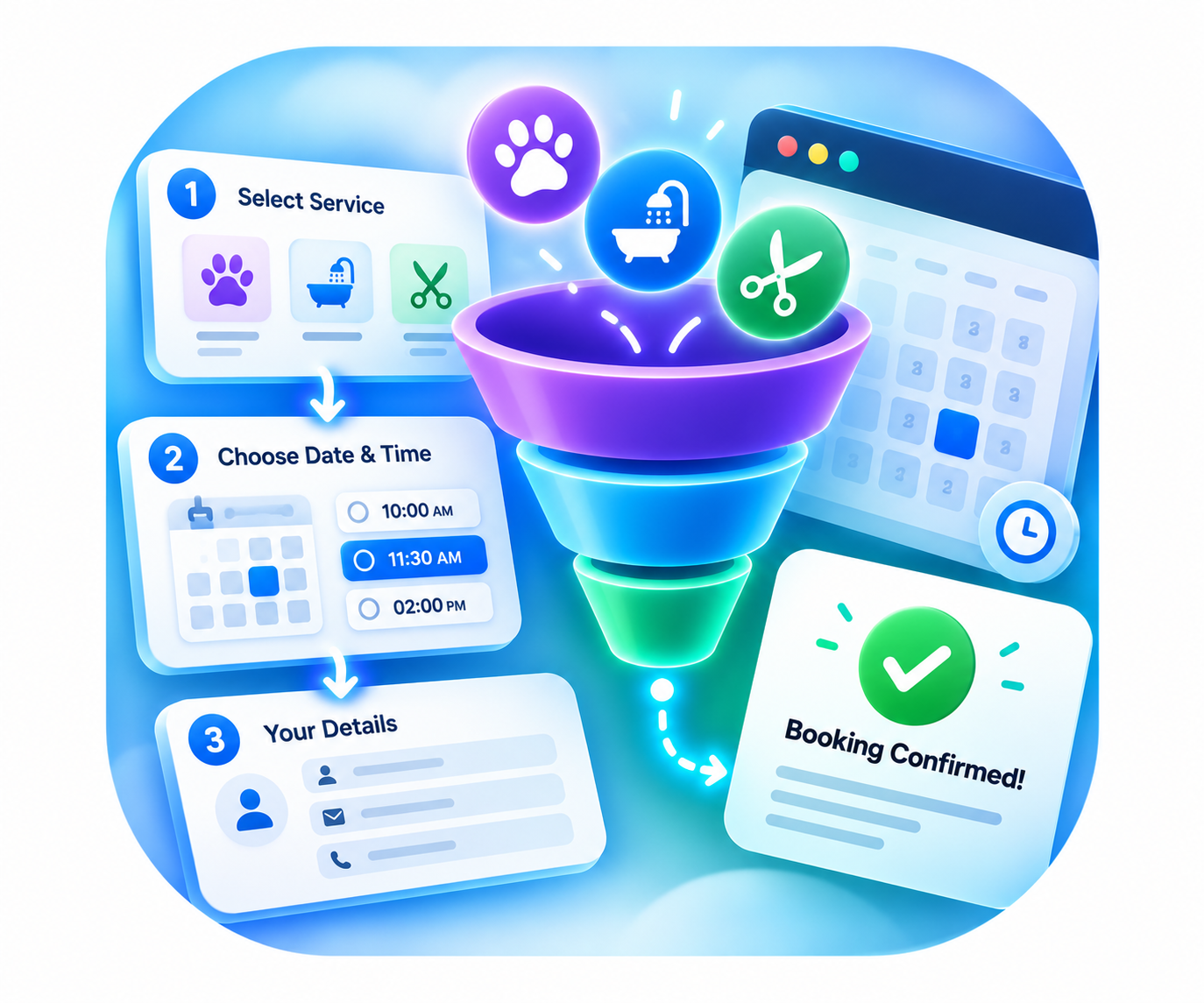 Interactive Booking Funnel