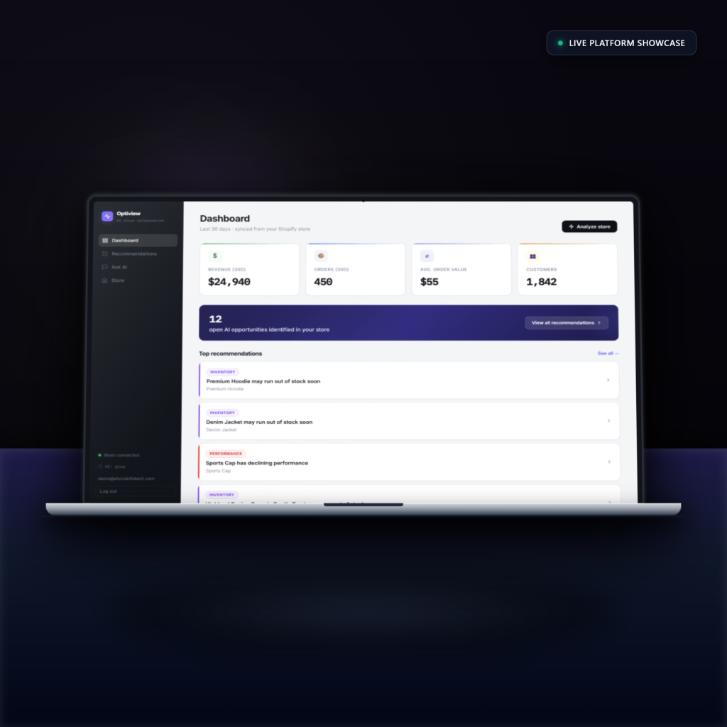 Optiview AI E-Commerce Platform