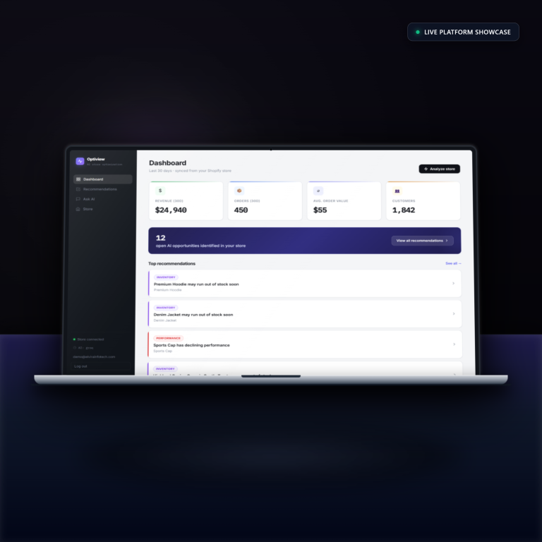 Optiview AI E-Commerce Platform
