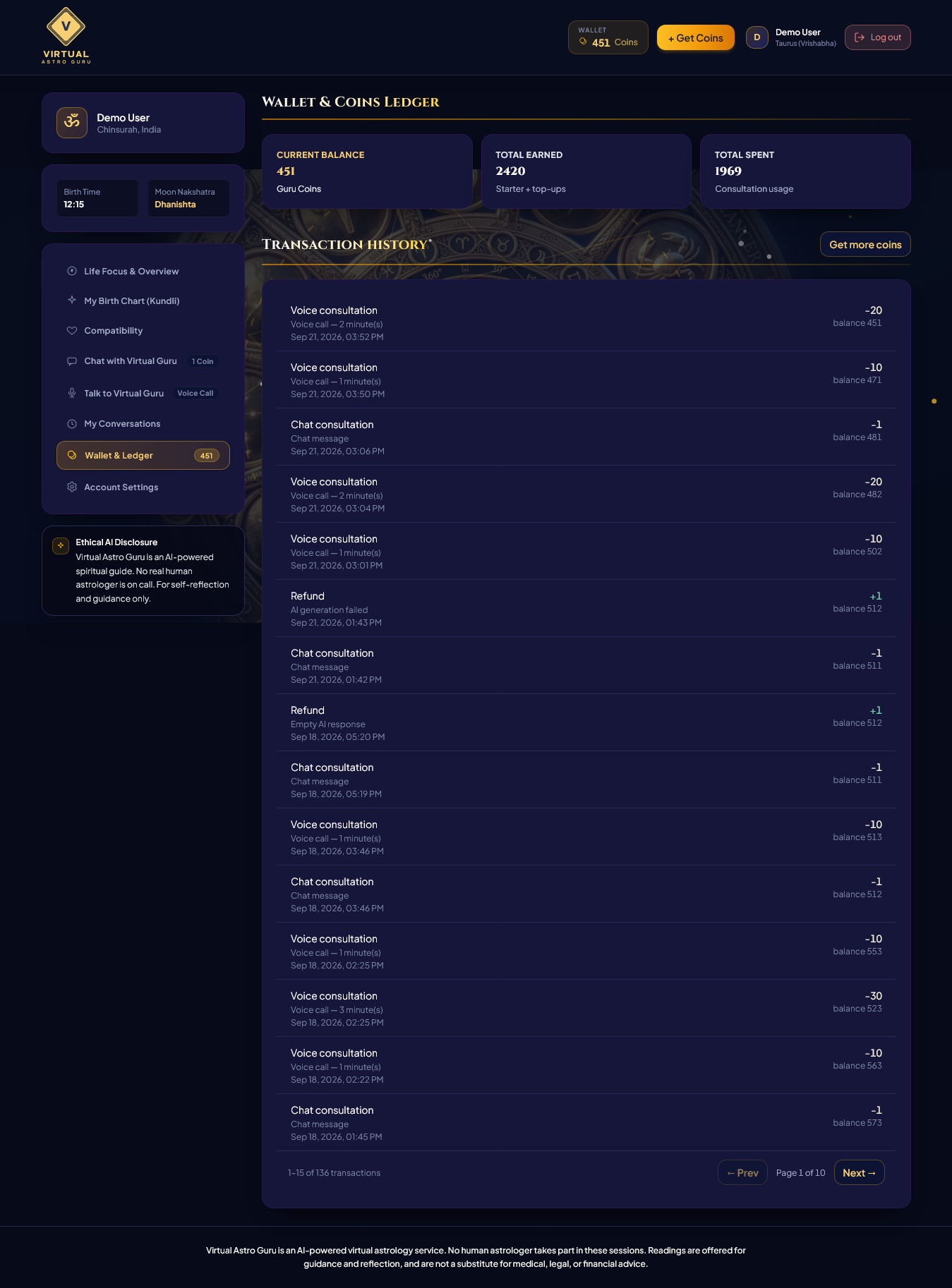 AI-Powered Vedic Astrology Platform <span>with Live Voice Consultations</span>