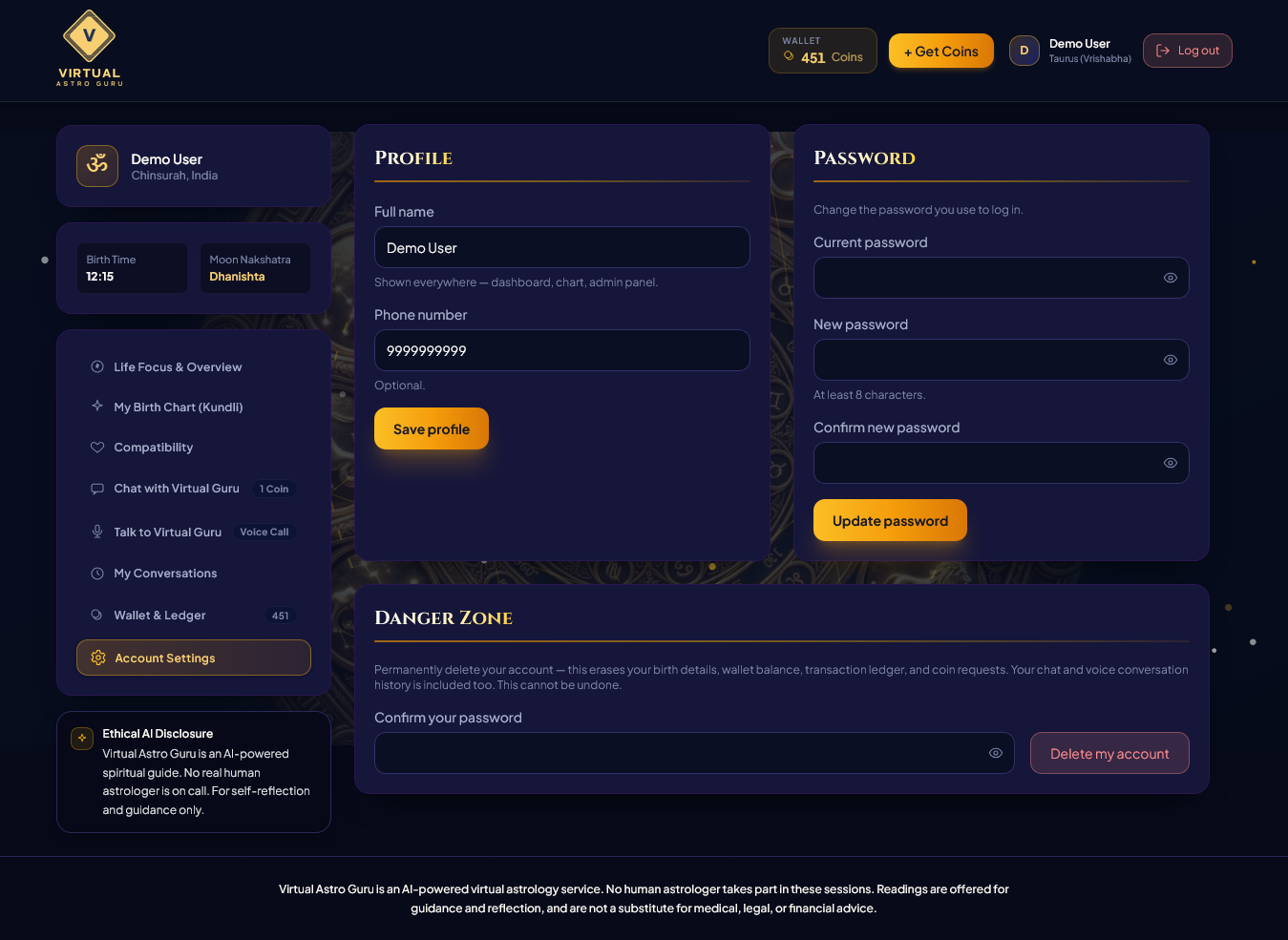 AI-Powered Vedic Astrology Platform <span>with Live Voice Consultations</span>
