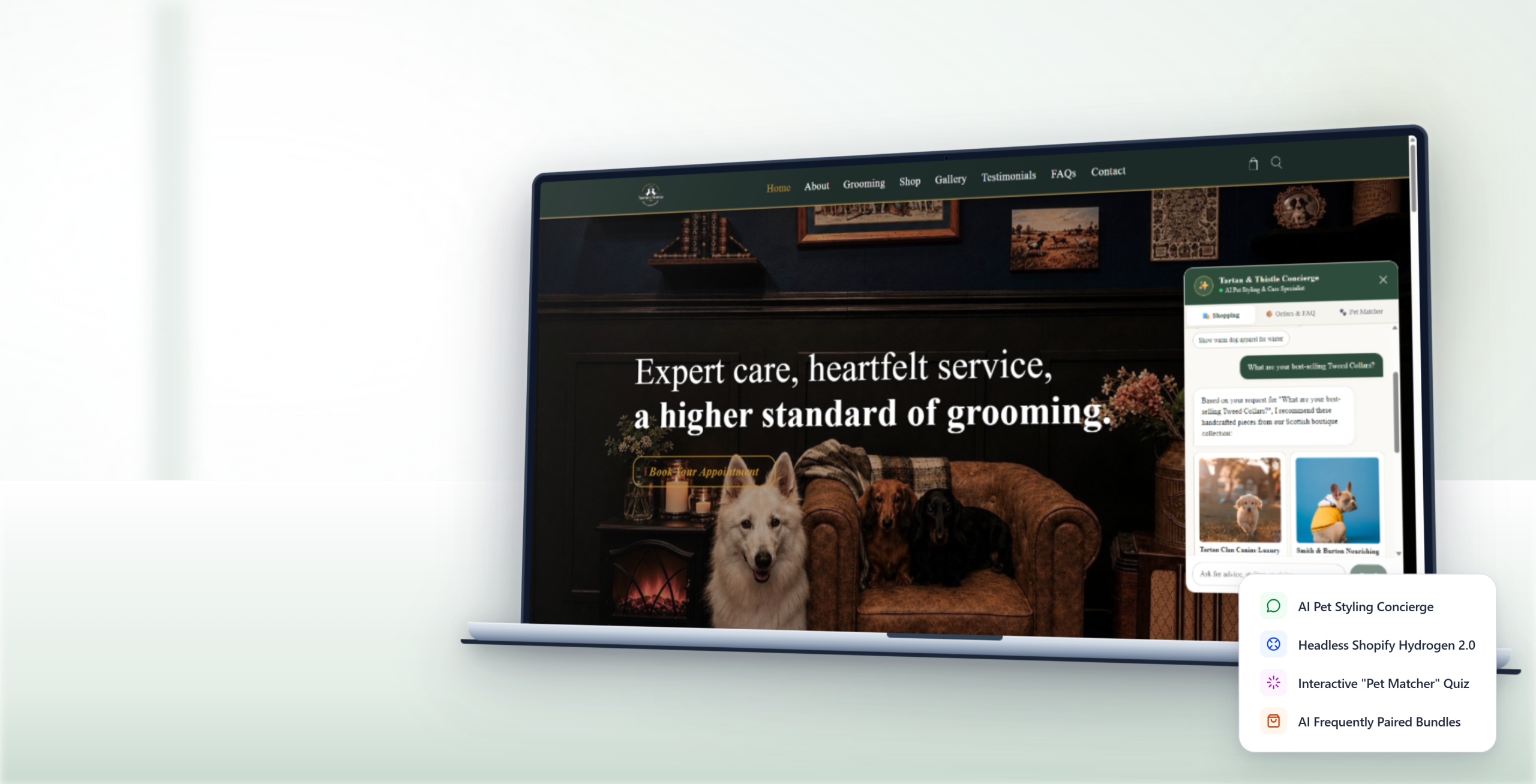 Tartan & Thistle <span>Headless Shopify Hydrogen with AI Pet Concierge</span>