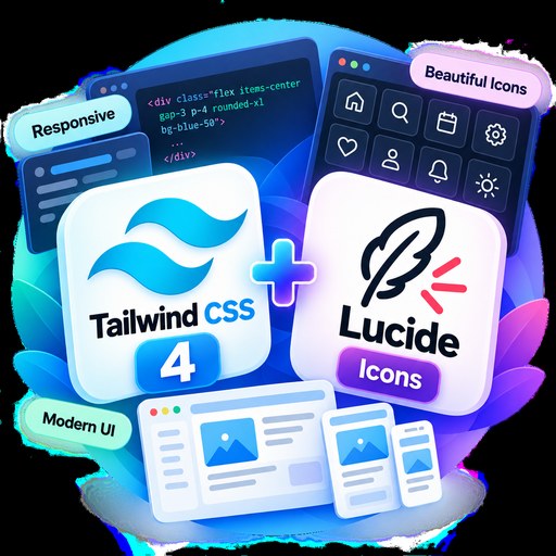Tailwind CSS 4 & Lucide